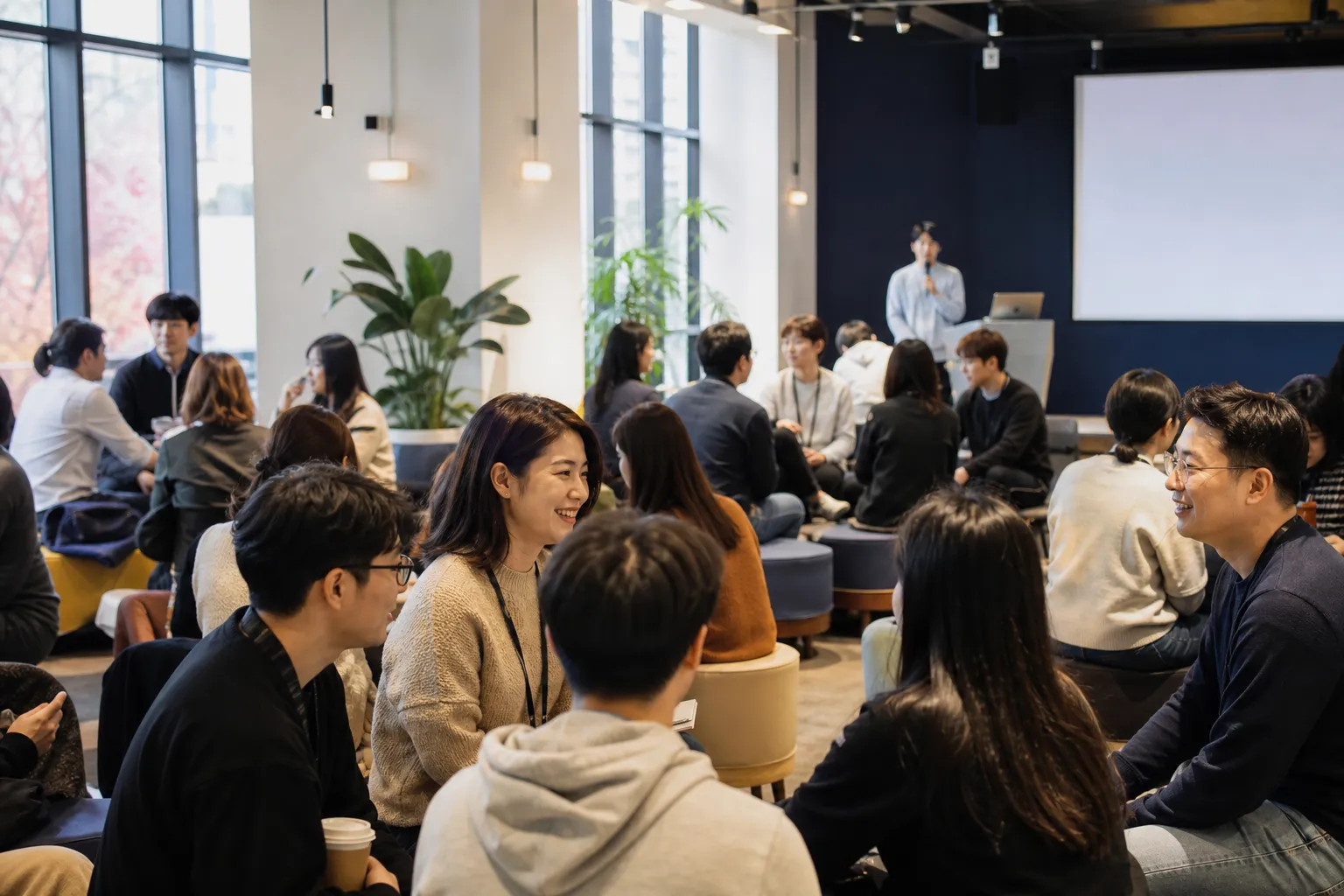 발표와 네트워킹이 진행되는 커뮤니티 행사